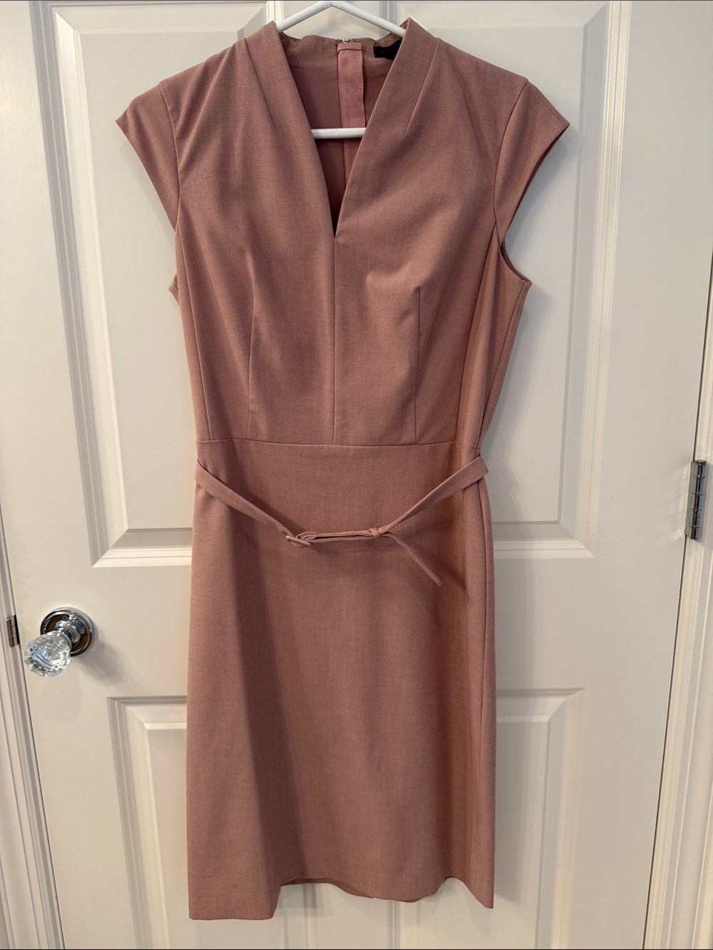Ann Taylor Rose Pink Belted Dress